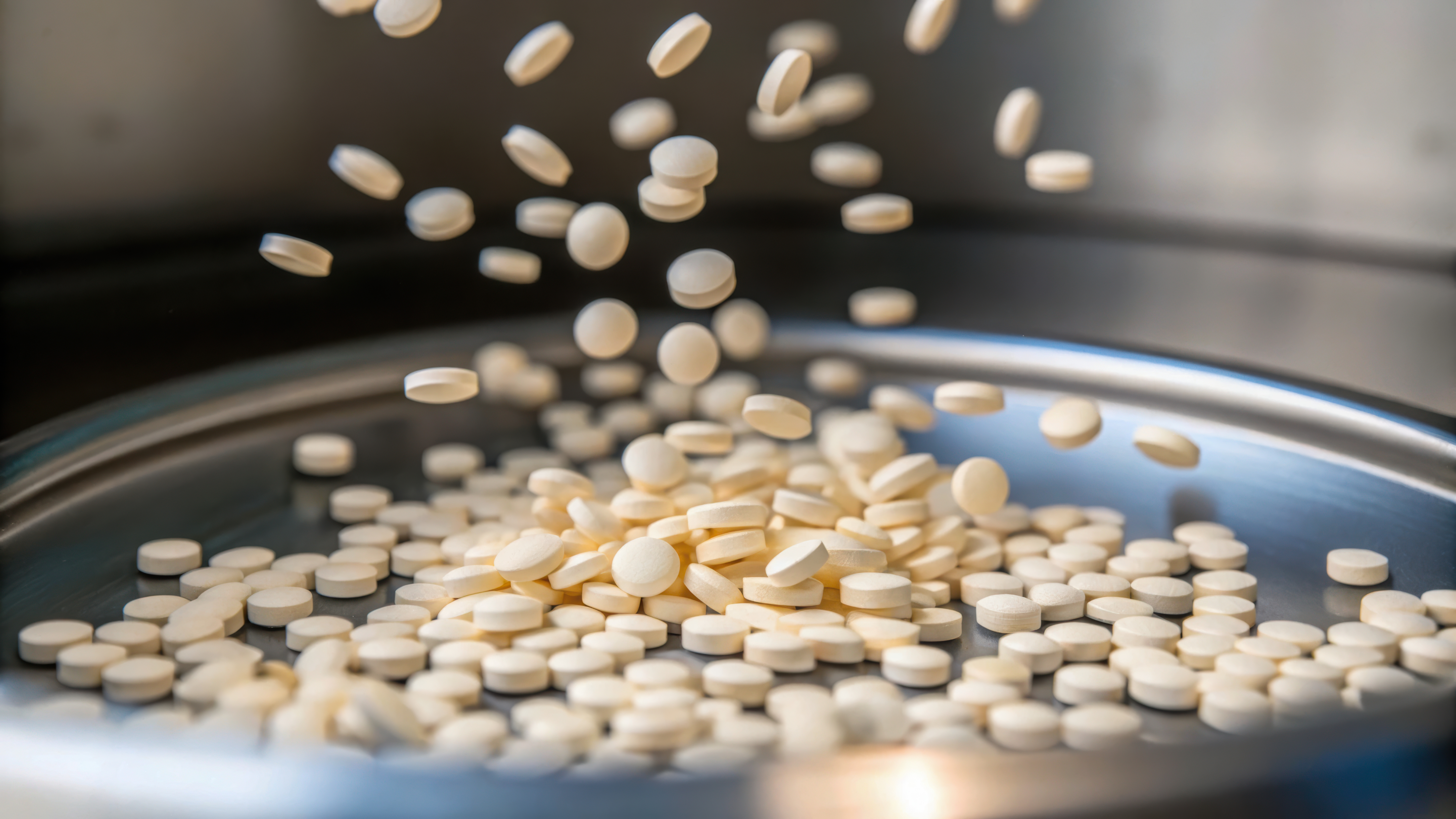 Supplement tablet manufacturing — gum acacia as a natural binder